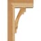 Ekena Millwork Merced Block Rough Sawn Bracket w/ Offset Brace, Western Red Cedar, 6"W x 14"D x 22"H BKT0604X14X22MRC05RWR - alternate 2